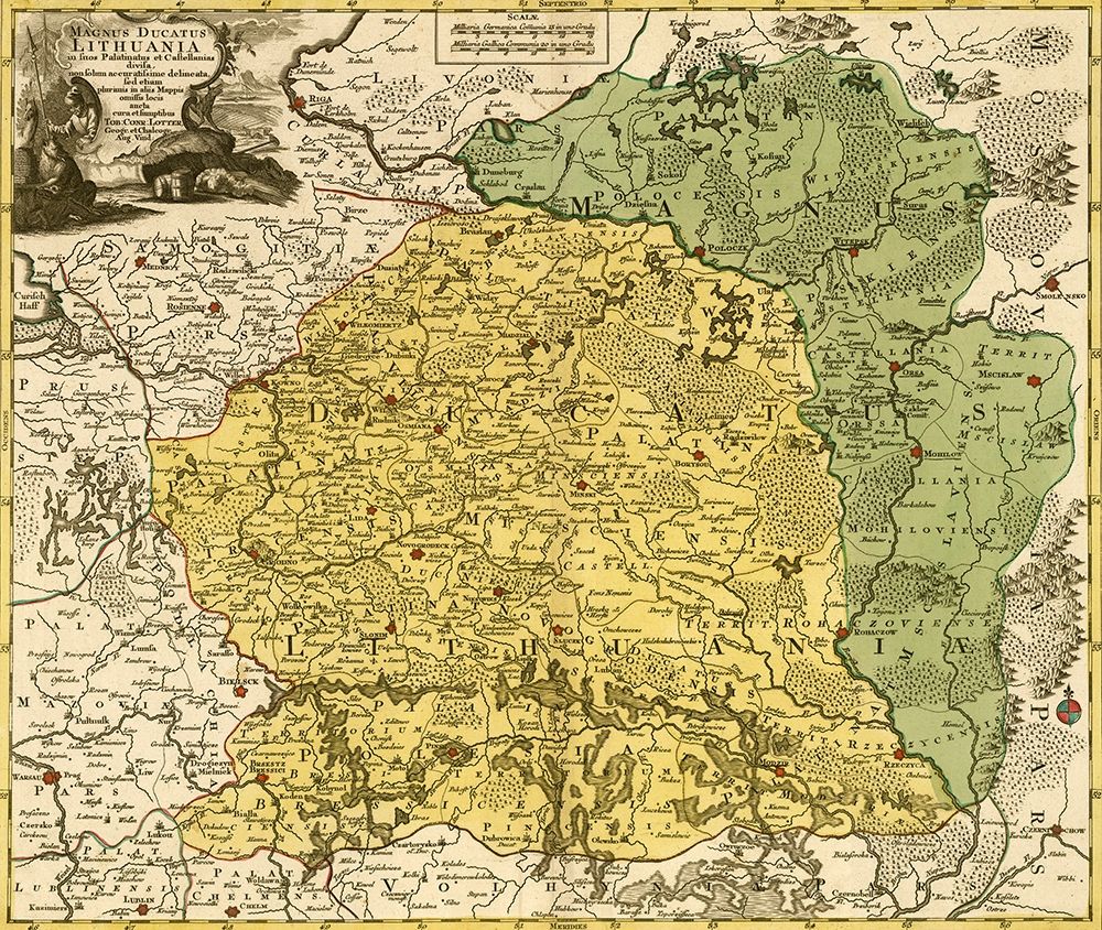 Lithuania 1778 art print by Vintage Maps for $57.95 CAD