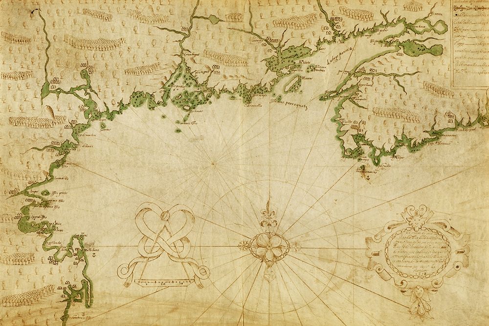 New France by Champlain art print by Vintage Maps for $57.95 CAD