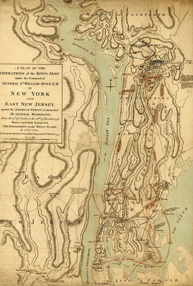 Conflict in New Jersey 1776 art print by Vintage Maps for $57.95 CAD