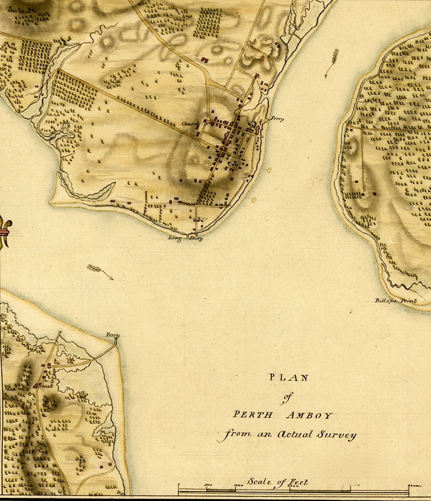 Perth Amboy 1777 art print by Vintage Maps for $57.95 CAD