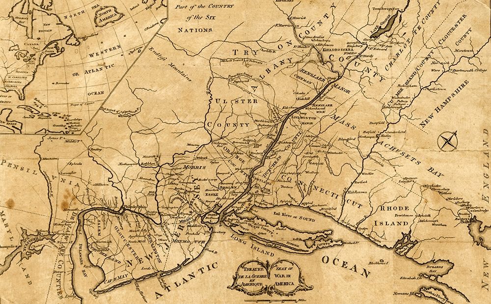 Seat of War in America 1777 art print by Vintage Maps for $57.95 CAD