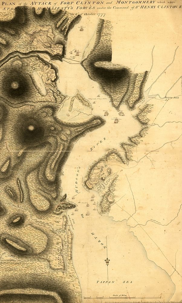 Plan of the attack of Fort Clinton and Montgomery 1777 art print by Vintage Maps for $57.95 CAD