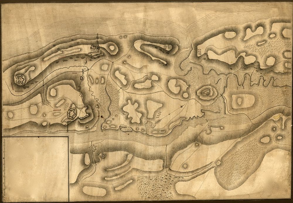 Defenses of New York Island from Fort Washington to Fort Independence art print by Vintage Maps for $57.95 CAD