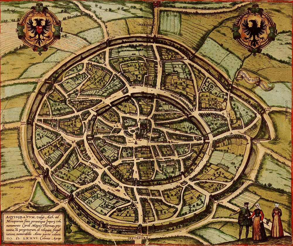 Antique Map of Jerusalem art print by Vintage Maps for $57.95 CAD