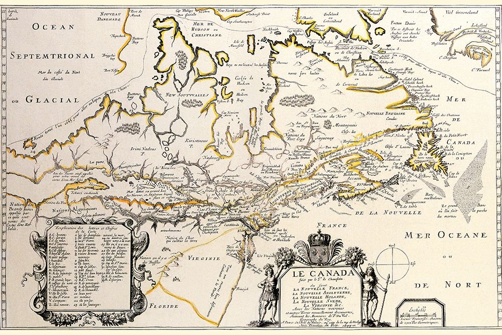 New France or Canada by Champlain art print by Samuel De Champlain for $57.95 CAD