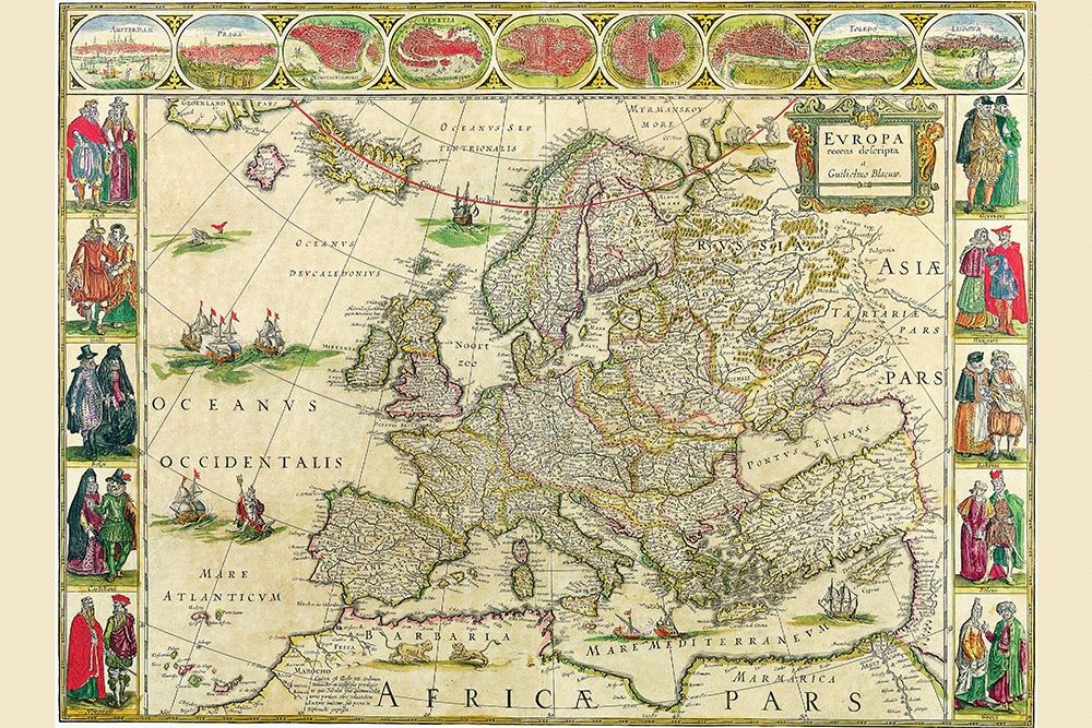 Europe art print by Willem Blaeu for $57.95 CAD