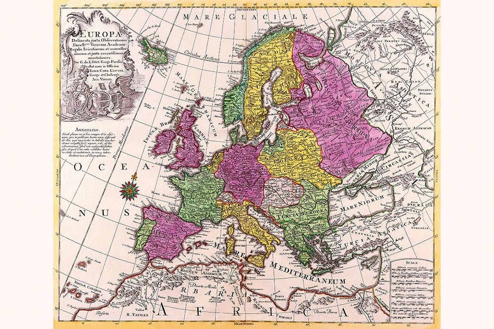 Europe art print by Conrad Lotter for $57.95 CAD