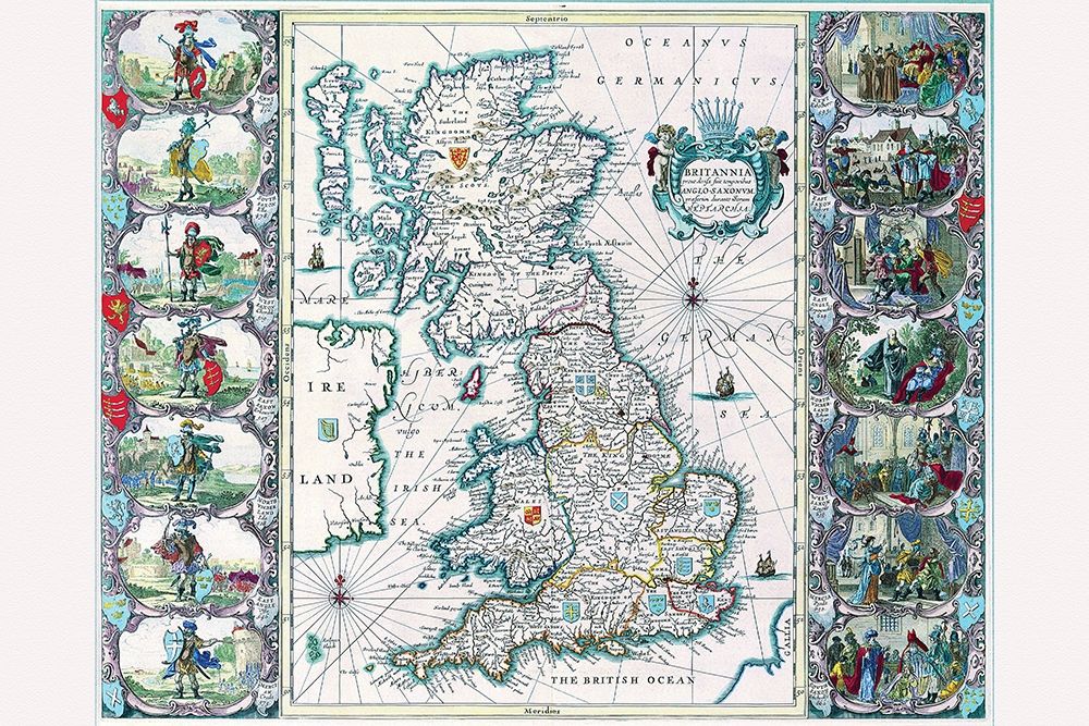 Britannia art print by John Speed for $57.95 CAD