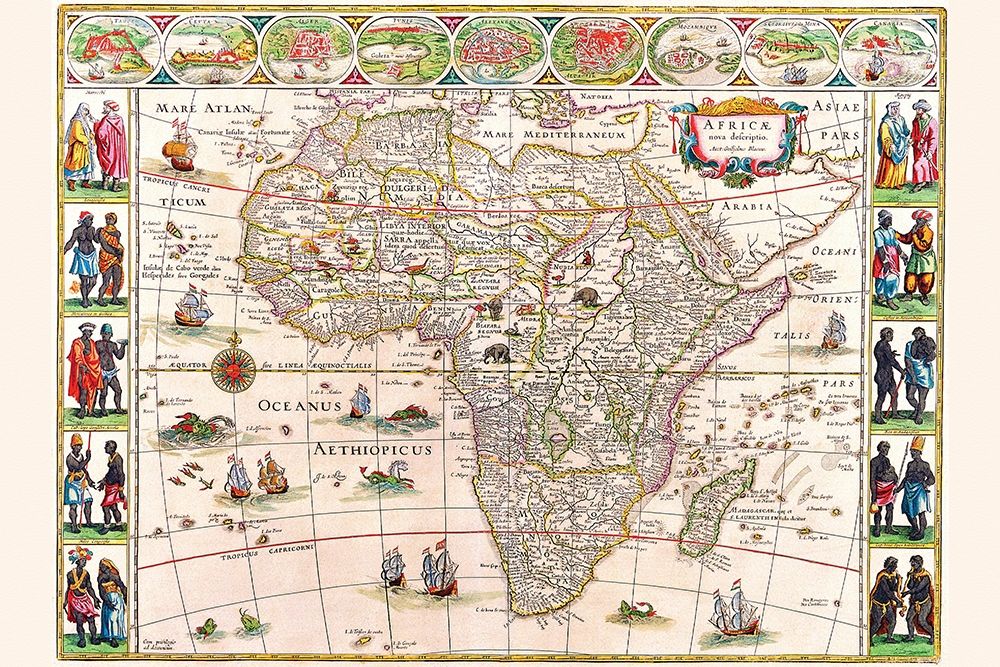 Africa art print by Willem Blaeu for $57.95 CAD