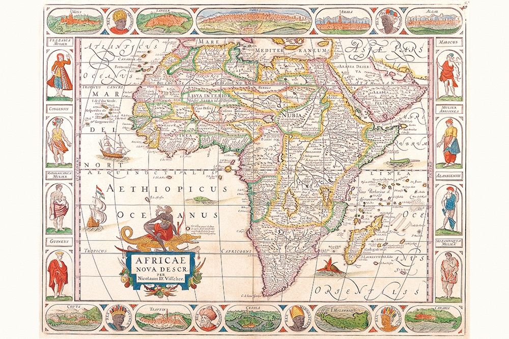 Africa art print by Nicolas Visscher for $57.95 CAD