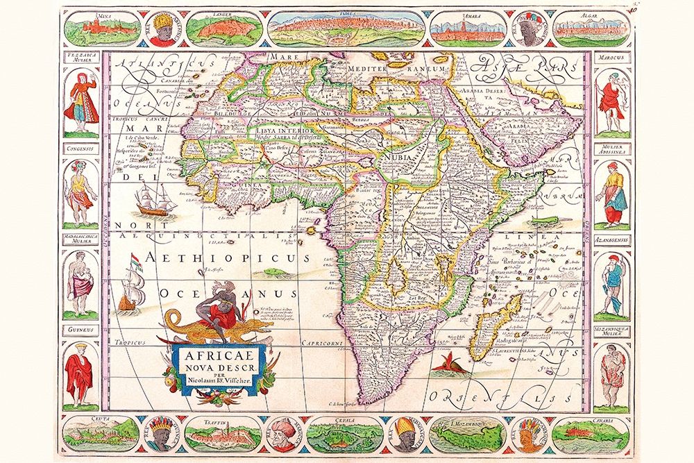Africa art print by Vincenzo Coronelli for $57.95 CAD