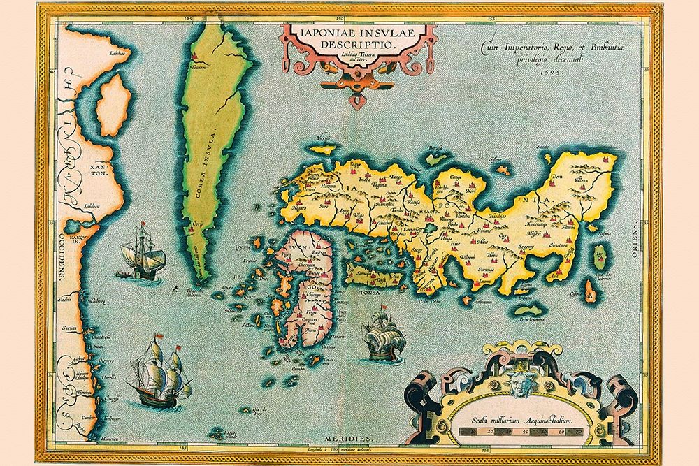 Description of the Japanese Islands art print by Abraham Ortelius for $57.95 CAD