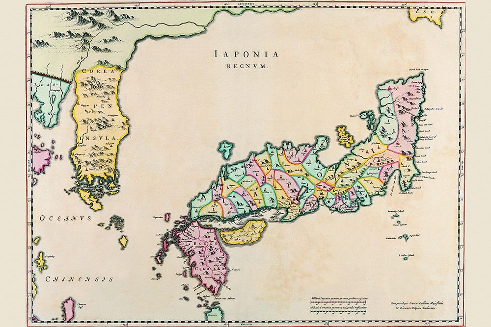 Japan and Korea art print by Joan Blaeu for $57.95 CAD