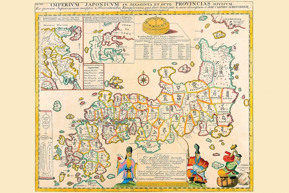 Prefectures and the Peoples of Japan art print by Engelbert Kaempfer for $57.95 CAD