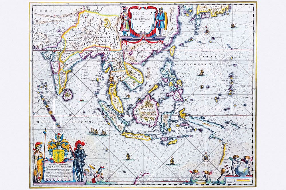India and Southeast Asia art print by Willem Blaeu for $57.95 CAD