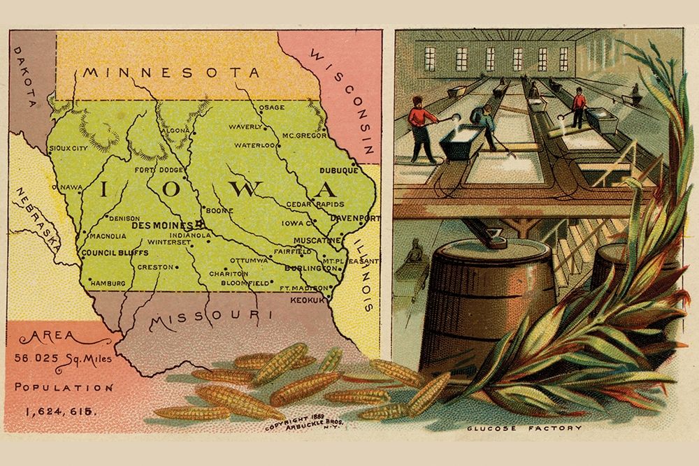 Iowa art print by Arbuckle Brothers for $57.95 CAD