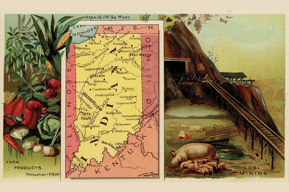 Indiana art print by Arbuckle Brothers for $57.95 CAD