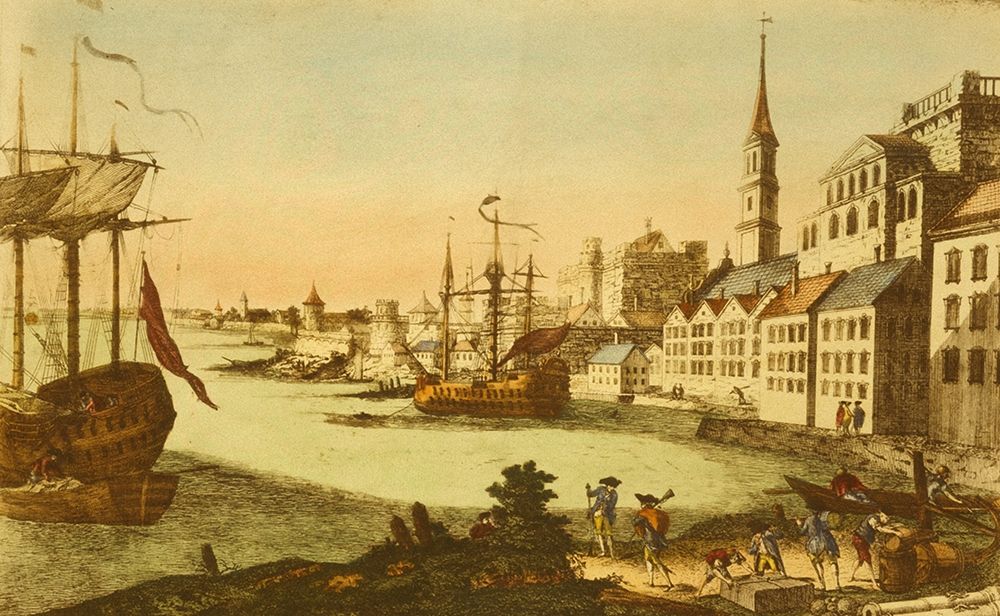 The Port of Boston art print by Vintage Places for $57.95 CAD