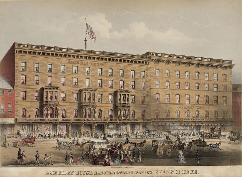 American House Hotel Hanover Street art print by Lewis Rice for $57.95 CAD