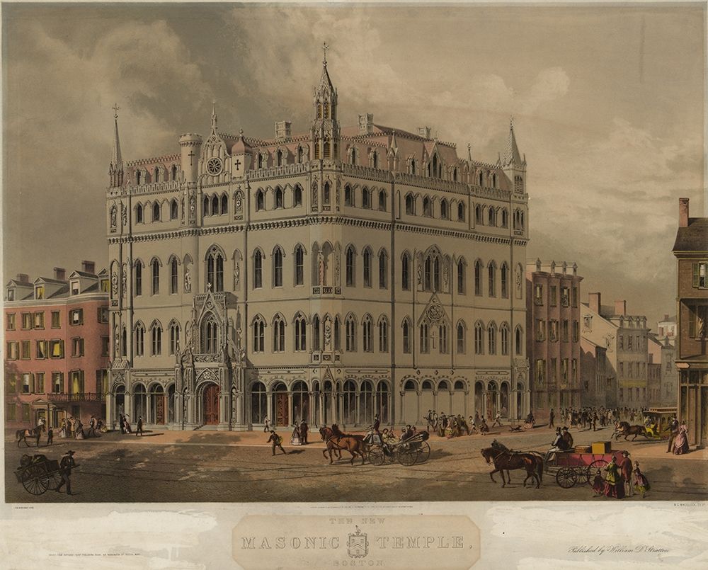 Masonic Temple art print by Buford for $57.95 CAD