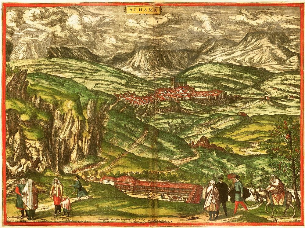 Alhama de Granada art print by Braun Hogenberg for $57.95 CAD