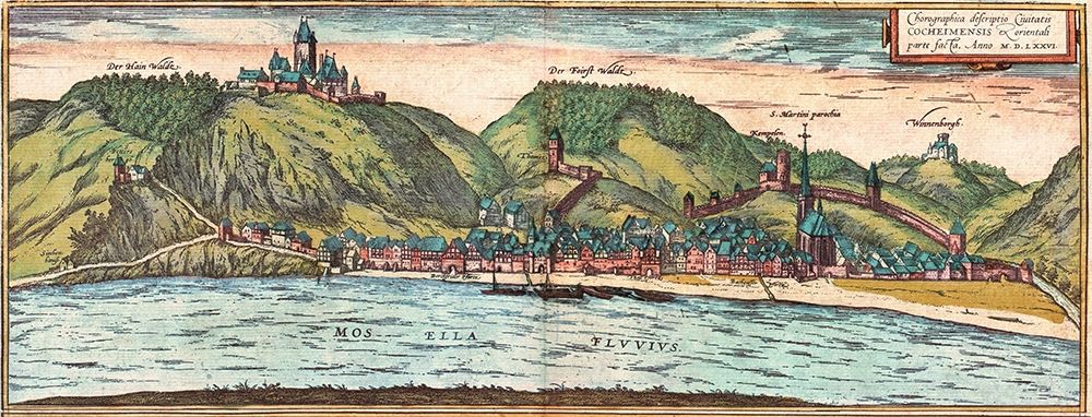 Cochem art print by Braun Hogenberg for $57.95 CAD