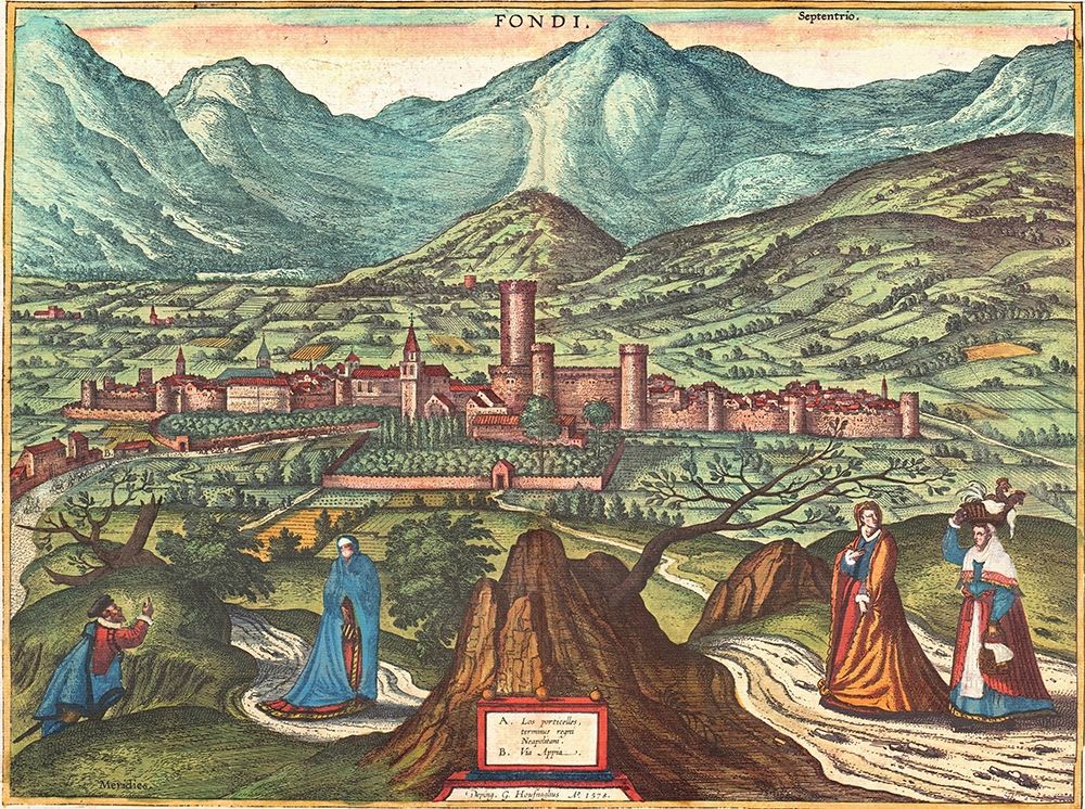 Fondi Italy art print by Braun Hogenberg for $57.95 CAD