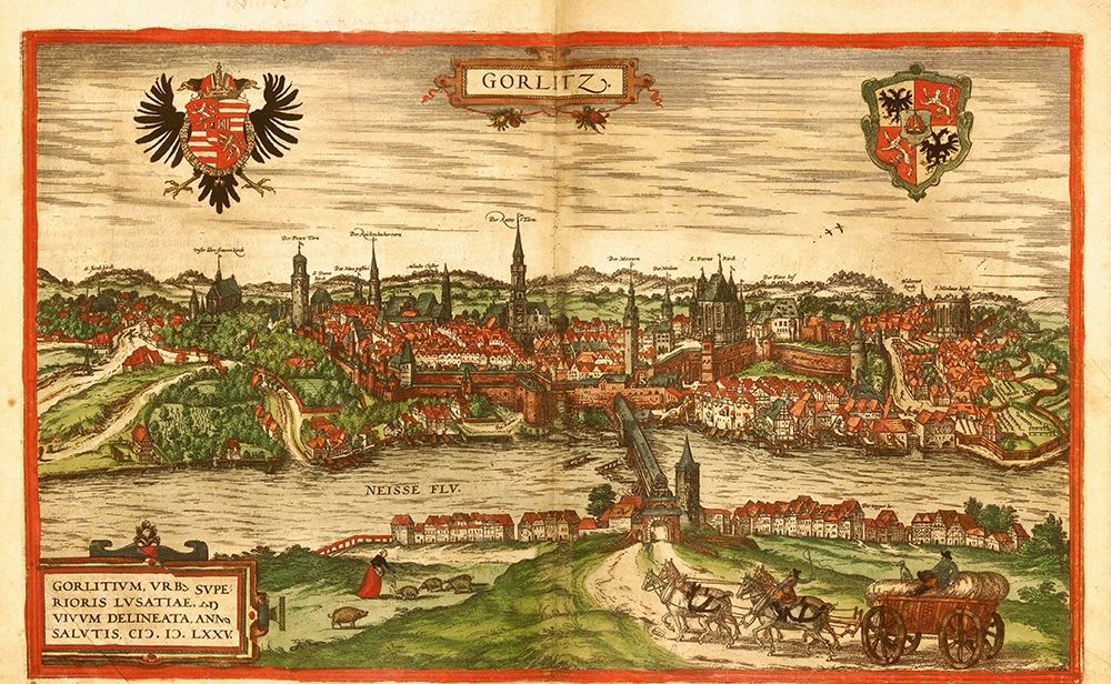 Gorlitz Germany art print by Braun Hogenberg for $57.95 CAD