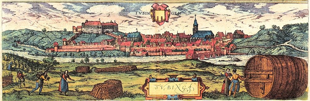 Tubingen art print by Braun Hogenberg for $57.95 CAD