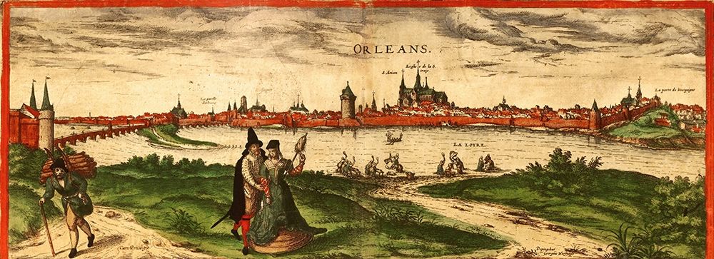 Orleans France art print by Braun Hogenberg for $57.95 CAD