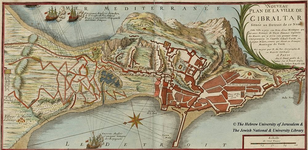 Gibraltar art print by Nicolas de Fer for $57.95 CAD
