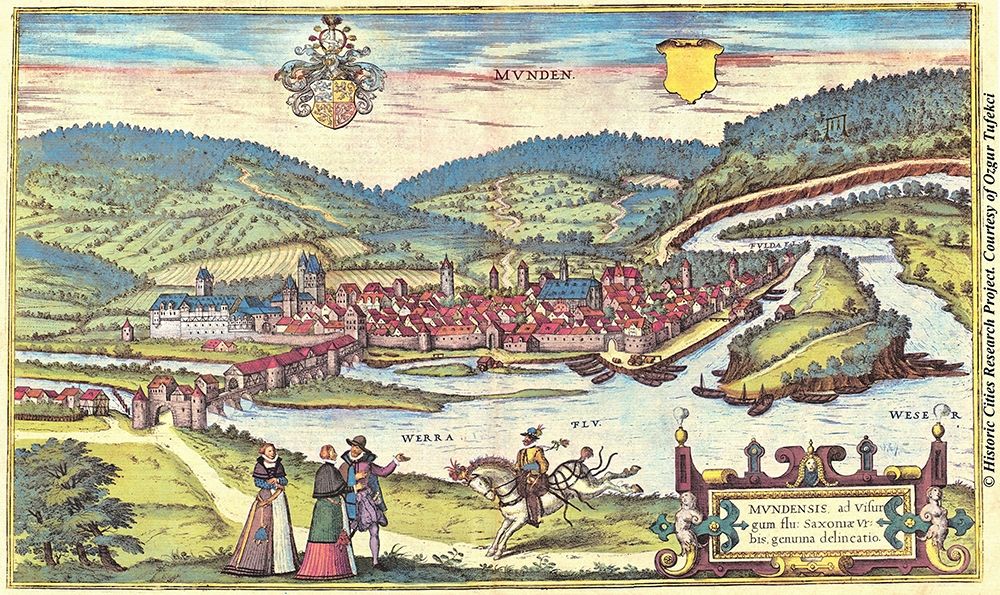 Munt Munden Switzerland art print by Braun Hogenberg for $57.95 CAD