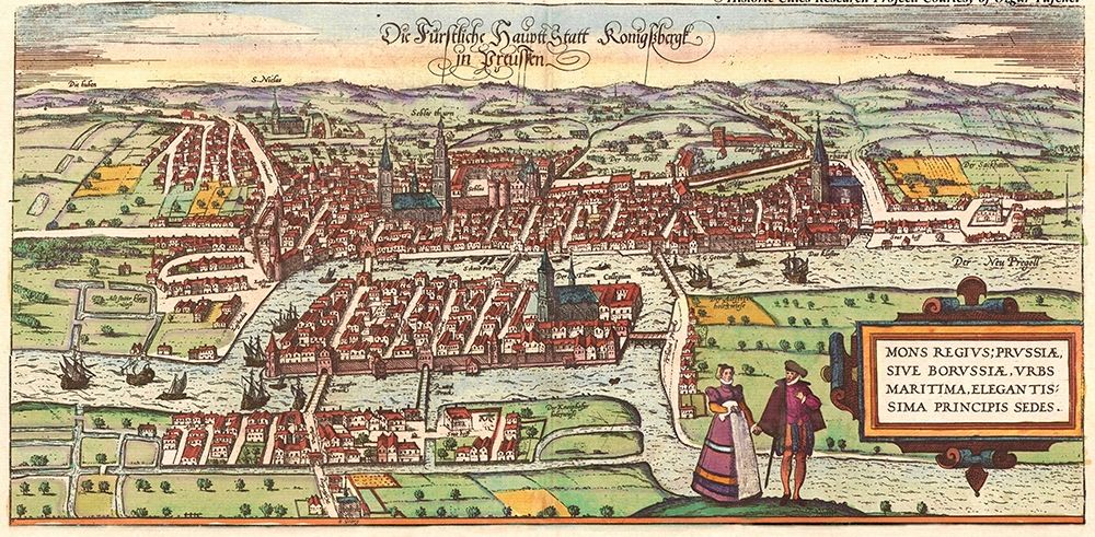 Kaliningrad Russia art print by Braun Hogenberg for $57.95 CAD