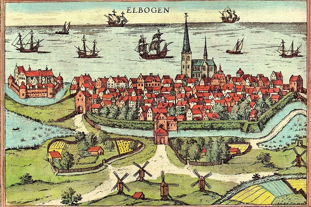 Malmo Sweden art print by Braun Hogenberg for $57.95 CAD