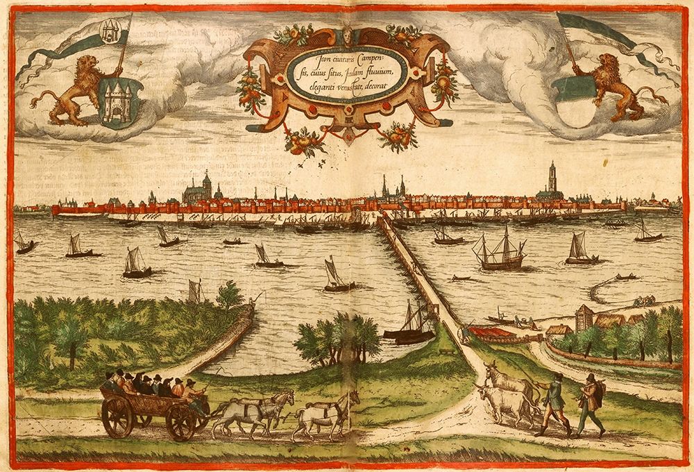 Kampan Germany art print by Braun Hogenberg for $57.95 CAD