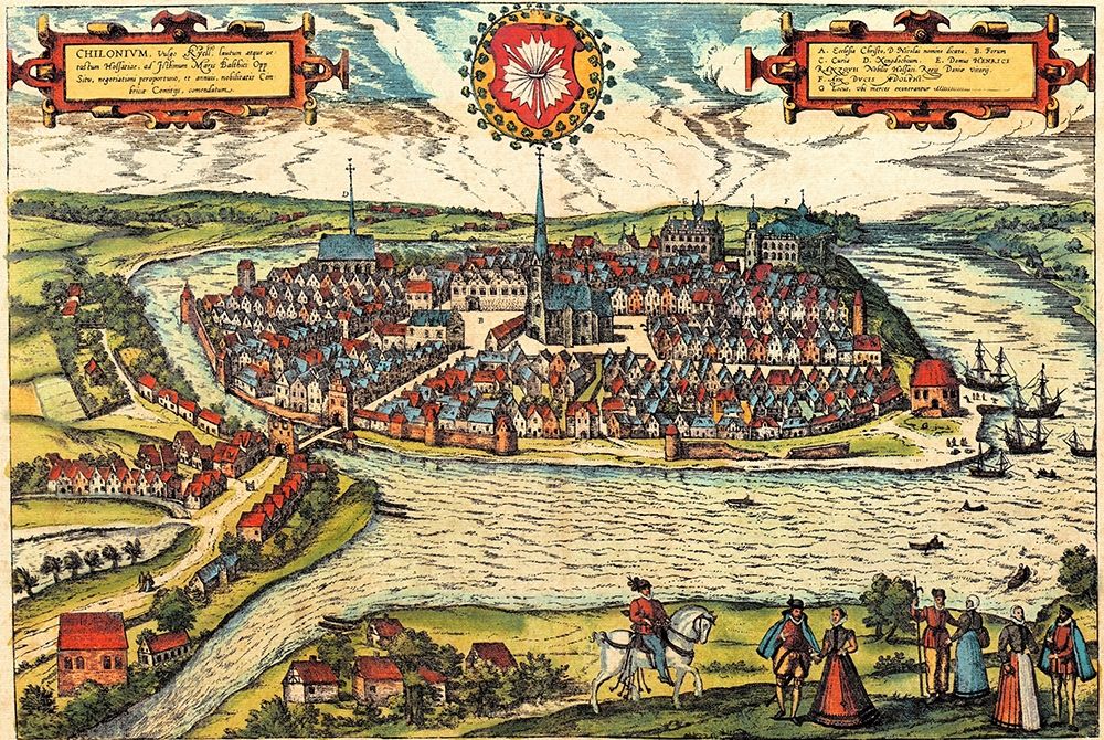 Kiel Germany art print by Braun Hogenberg for $57.95 CAD