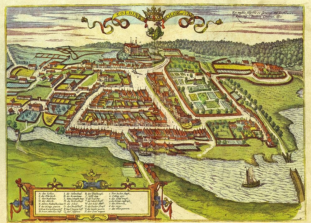 Kolding Denmark art print by Braun Hogenberg for $57.95 CAD