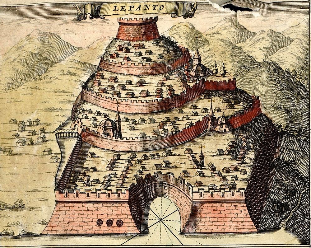Lepanto Greece art print by Braun Hogenberg for $57.95 CAD