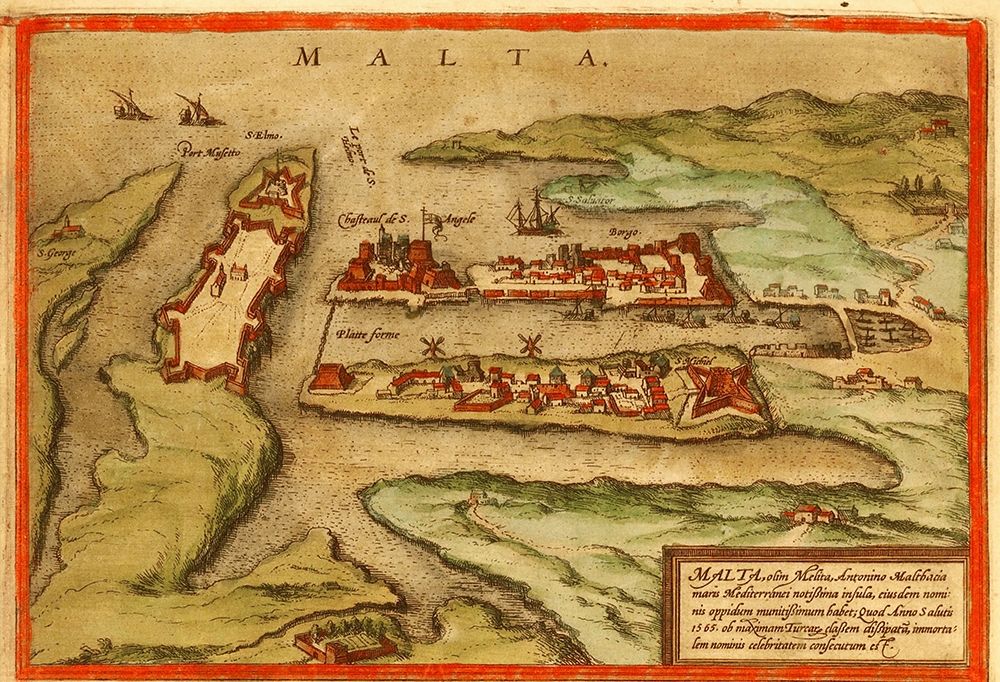 Malta art print by Braun Hogenberg for $57.95 CAD