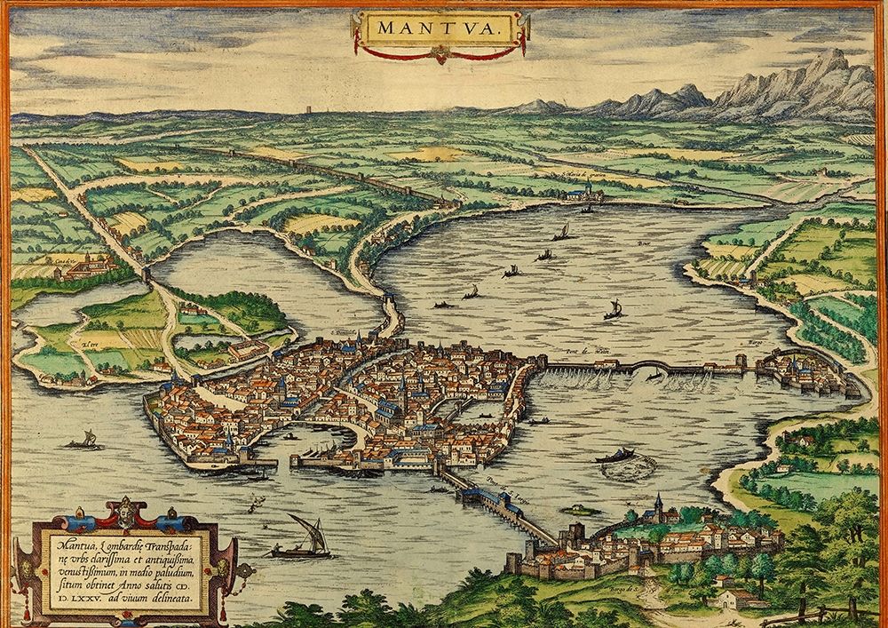 Mantua Italy art print by Braun Hogenberg for $57.95 CAD