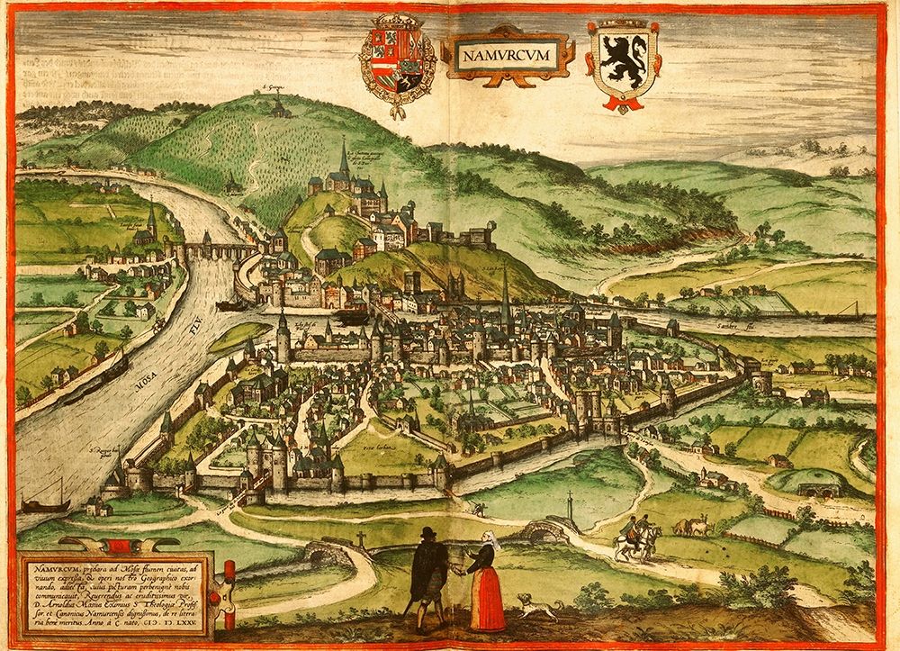 Namur Belgium art print by Braun Hogenberg for $57.95 CAD