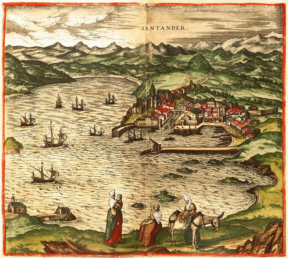 Santander art print by Braun Hogenberg for $57.95 CAD