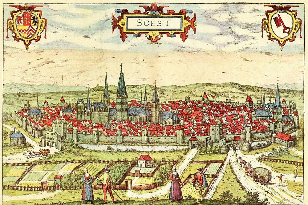 Soest Germany art print by Braun Hogenberg for $57.95 CAD
