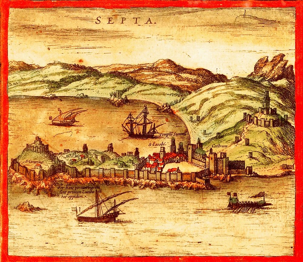 Ceuta Spain art print by Braun Hogenberg for $57.95 CAD