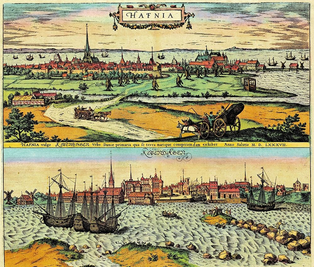 Denmark art print by Braun Hogenberg for $57.95 CAD
