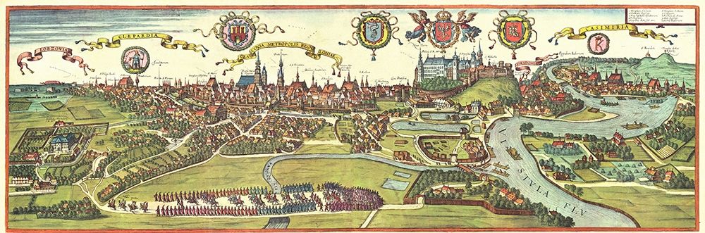 Poland art print by Braun Hogenberg for $57.95 CAD