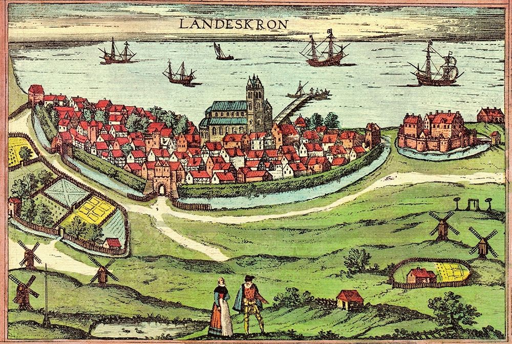 Denmark art print by Braun Hogenberg for $57.95 CAD