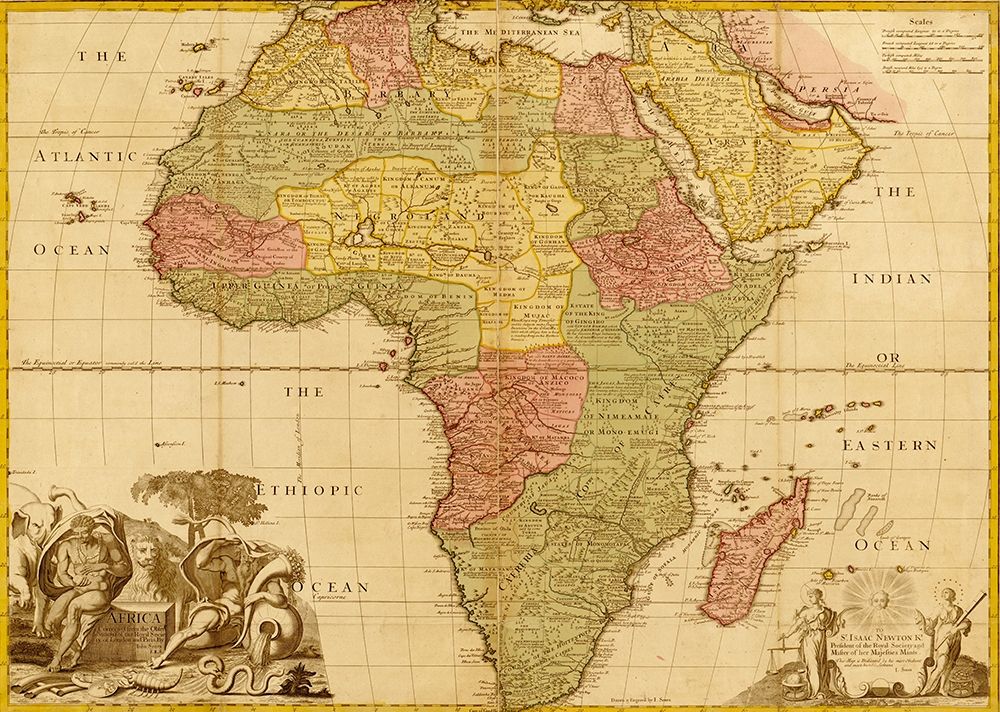 Africa 1688 art print by Frederick de Wit for $57.95 CAD