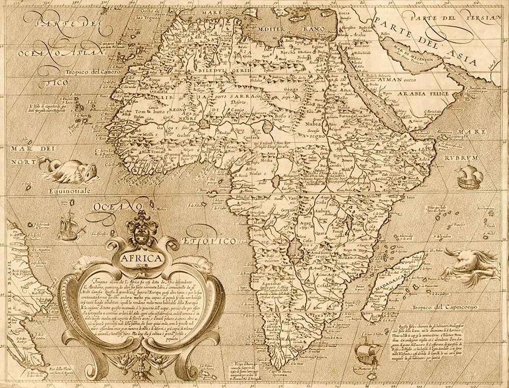 Africa 1603 art print by Arnoldi di Arnoldi for $57.95 CAD