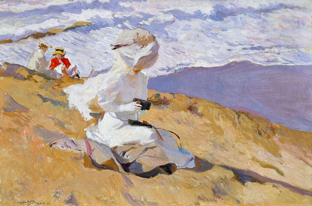 Capturing the moment art print by Joaquin Sorolla for $57.95 CAD